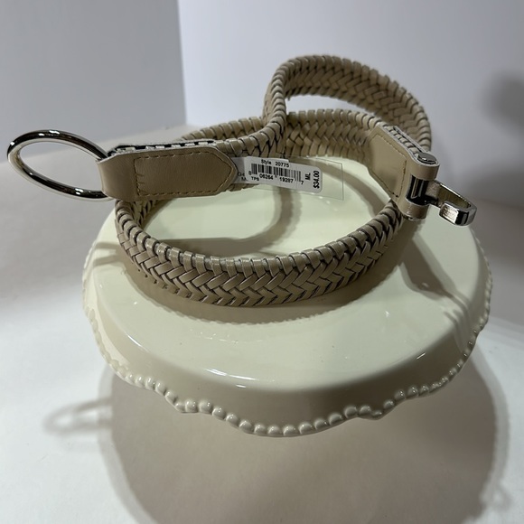 Leather Belt Soft Braided Stretch M/L - Picture 2 of 5